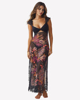 Hollow FMaxi Slip Slit Dress
